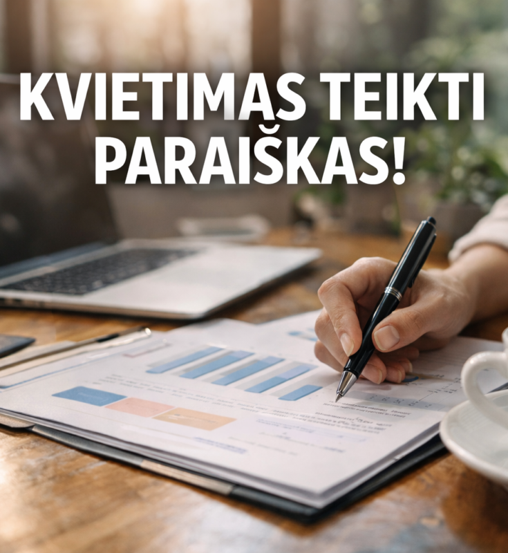 Skelbiame 15-ąjį kvietimą teikti paraiškas